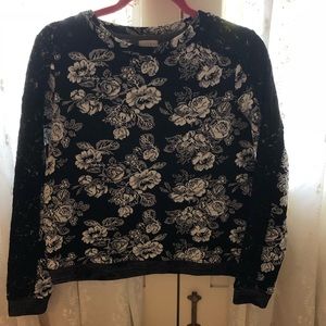Nordstrom Textured Sweater w/ Lace